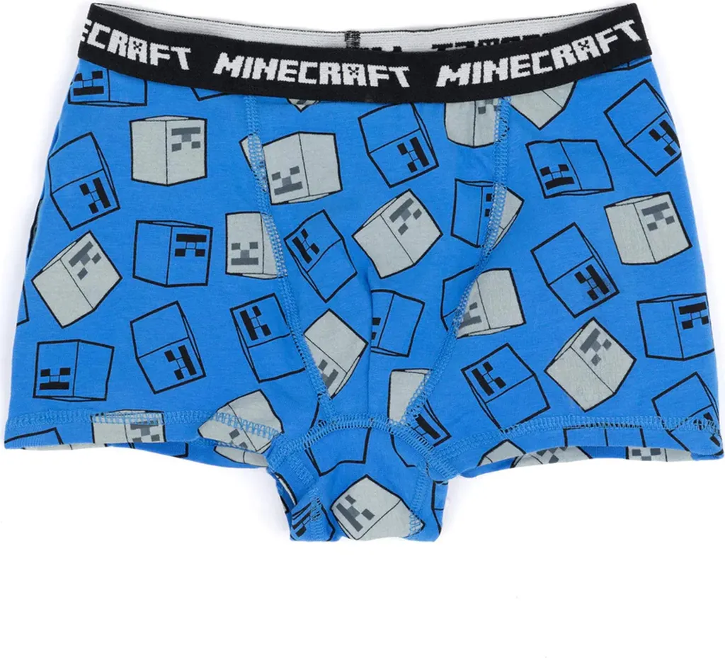 Minecraft - Boxershorts Set Für Jungen (3er-Pack) NS6817 (152-158) (Grau/Blau/Schwarz) 5 Minecraft - Boxershorts Set Für Jungen (3er-Pack) NS6817 (152-158) (Grau/Blau/Schwarz) – Bild 3