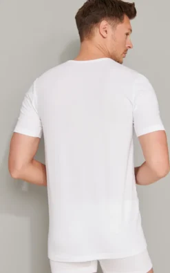 Schiesser 2er-Pack - 95/5 - Organic Baumwolle Unterhemd / Shirt Kurzarm Komfortabler Rundhalsausschnitt, Perfekter Sitz, Elastische Single-Jersey Qualität -Günstiges Mode Wucht Geschäft af5f6a40b202d999a7490dd5be1155ca