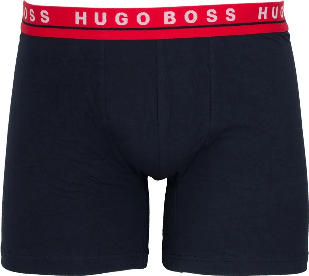 HUGO BOSS Herren Boxer Briefs - Logobund, Baumwolle Stretch, 3er Pack Rot/Blau/Braun L 6 HUGO BOSS Herren Boxer Briefs - Logobund, Baumwolle Stretch, 3er Pack Rot/Blau/Braun L – Bild 4