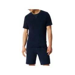 Schiesser Frottee Nightwear Schlafanzug Kurzarm Shirt Mit Rundhalssausschnitt, Unifarbene Hose Mit Praktischem Bindeband , Saugfähig, Atmungsaktiv Und Schnelltrocknend -Günstiges Mode Wucht Geschäft b338f6e8c8c8ab69c4d3a5236e6b22ab