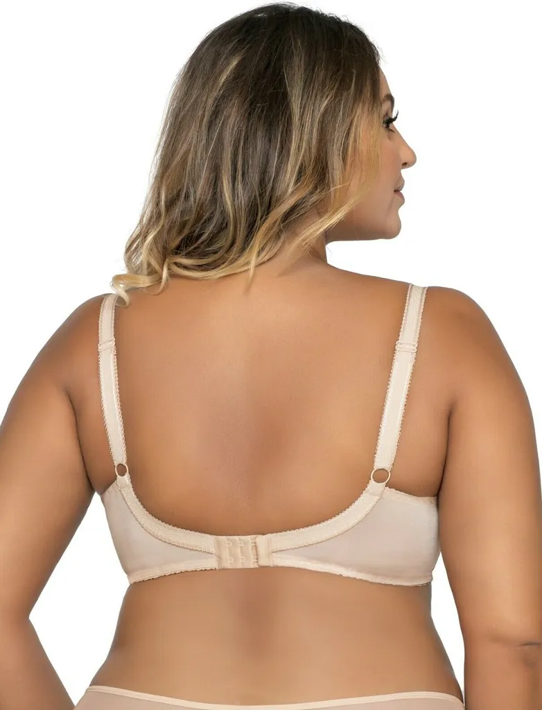 AVA Damen Soft BH Unterwäsche Gemustert Mit Seitenstäbchen Und Regulierbarem Setteil 1396, Farbe:Beige, BH Unterbrustumfang:85, BH Cup Größe:J 7 AVA Damen Soft BH Unterwäsche Gemustert Mit Seitenstäbchen Und Regulierbarem Setteil 1396, Farbe:Beige, BH Unterbrustumfang:85, BH Cup Größe:J – Bild 5