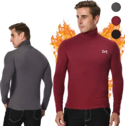 Thermoshirt Herren Thermo Unterhemd Langarm Funktionsshirt Winter Shirt Warm Ski Wandern Fahrrad Mit Stehkragen DE Schwarz L -Günstiges Mode Wucht Geschäft b86875734d3b79f4f43efdd9eeffca2e