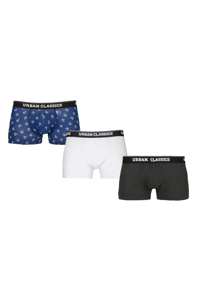 Urban Classics Herren Boxershorts Boxer Shorts 3-Pack TB3979 Anchor Aop+Wht+Cha S 4 Urban Classics Herren Boxershorts Boxer Shorts 3-Pack TB3979 Anchor Aop+Wht+Cha S – Bild 2