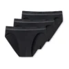 UNCOVER By SCHIESSER Herren Slip 3er Pack - Rio Slip, Serie "Uncover", Logobund Schwarz XL