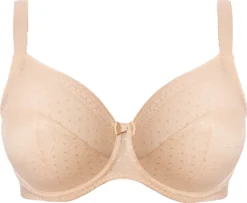 Ulla Dessous Meghan Bügel-BH Dreiteilige Schnittform Für Besten Halt, Obercup Aus Leicht Transparentem Tüll, Ornamentale Zierkante Am Dekollete