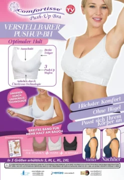 Comfortisse® Push Up Bra Verstellbarer Push Up BH, Schwarz, Größe XXL, Extra Breite, Dehnbare Träger, Nahtloses Design, Aus Der TV Werbung 19 Comfortisse® Push Up Bra Verstellbarer Push Up BH, Schwarz, Größe XXL, Extra Breite, Dehnbare Träger, Nahtloses Design, Aus Der TV Werbung -Günstiges Mode Wucht Geschäft bed817c2df7c2329972c77041fbbbe0e