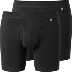 Schiesser 2er Pack Long Life Baumwolle Long Short / Pant Etwas Längere Beinform Und Eingriff Für Hohen Tragekomfort, Komfortabler Bund Mit Kleinem Serien-Logo, Reduzierte Pilling-Bildung Und Glatte Gleichmäßige Oberfläche