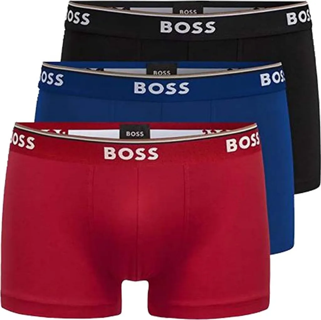 Hugo Boss BOSS Herren Boxershorts Trunk Unterhosen Baumwolle Stretch 3er Pack L 1xRot/Blau/Schwarz 3 Hugo Boss BOSS Herren Boxershorts Trunk Unterhosen Baumwolle Stretch 3er Pack L 1xRot/Blau/Schwarz