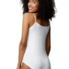 2 Stück Body Spaghettiträger Damen Body Ärmellos Top Bodysuits 303/249/248-M-Beige