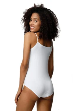 2 Stück Body Spaghettiträger Damen Body Ärmellos Top Bodysuits 303/249/248-M-Beige