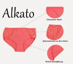 Alkato Damen Hohe Taille Slips Baumwolle Unterhosen Mit Spitze Unterwäsche 5er Pack, Farbe: Mehrfarbig 1, Größe: 3XL -Günstiges Mode Wucht Geschäft c79f9c27f974ea763c797352ee849c4c