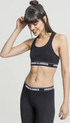 Urban Classics Damen Sport-BH Logo Bra TB1490 Schwarz Black 3XL -Günstiges Mode Wucht Geschäft c9c4e7611f98c35b5a196193c4a20d4a