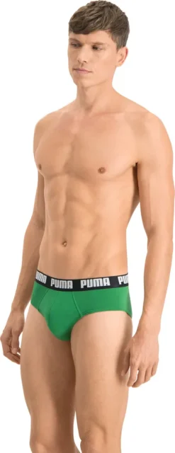 PUMA Herren Slips - Basic Brief, Everyday, 2er Pack Grün M -Günstiges Mode Wucht Geschäft cc9d27dcb062d91dfce274c97418cc2a