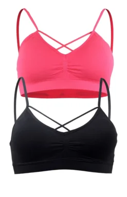 Fabio Farini - Schmale Träger, Starker Auftritt: Seamless-BH In Zwei Farben, Farbe:Schwarz, Größe:L