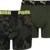 PUMA BOYS CAMO BOXER 2P Green / Yellow Combo 158-164