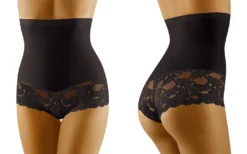 Miederslip Taillenformer Mit Silikon Bauch Weg Form Slip Mieder Shapewear Body L/40 Schwarz