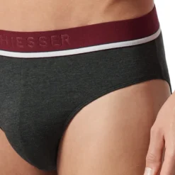 Schiesser 3er Pack 95/5 Organic Baumwolle Rio Slip / Unterhose Sportlicher Logo-Webgummibund, Bequeme Beinausschnitte Und Ohne Störende Nähte, Elastische Single-Jersey-Qualität -Günstiges Mode Wucht Geschäft cfe5c588c2685277d584664d3f7fff79