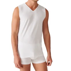 Schiesser 2er-Pack - 95/5 - Organic Baumwolle Unterhemd / Tanktop Tiefer V-Aussschnitt, Perfekter Sitz, Elastische Single-Jersey Qualität -Günstiges Mode Wucht Geschäft d0470da44df1ddd1064825952b2b3f13