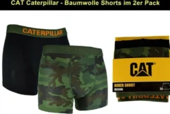 CAT Caterpillar 4Stk. In XL/52 Boxershorts Camouflage Herren