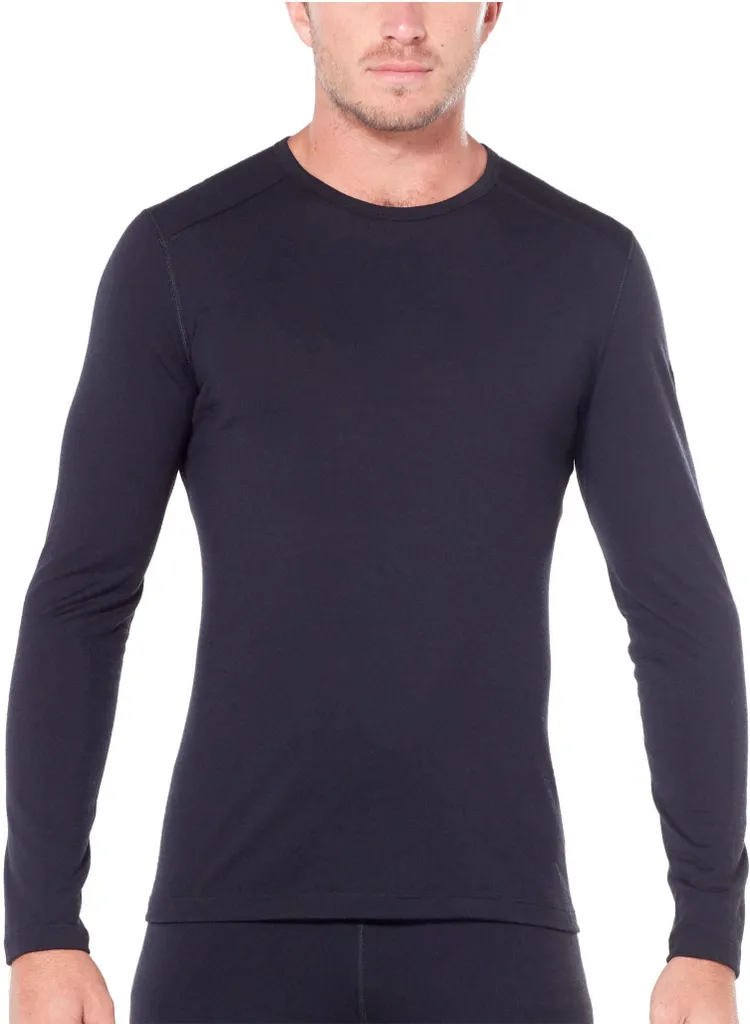 ICEBREAKER Mens 200 Oasis LS Crewe Black M 4 ICEBREAKER Mens 200 Oasis LS Crewe Black M – Bild 2