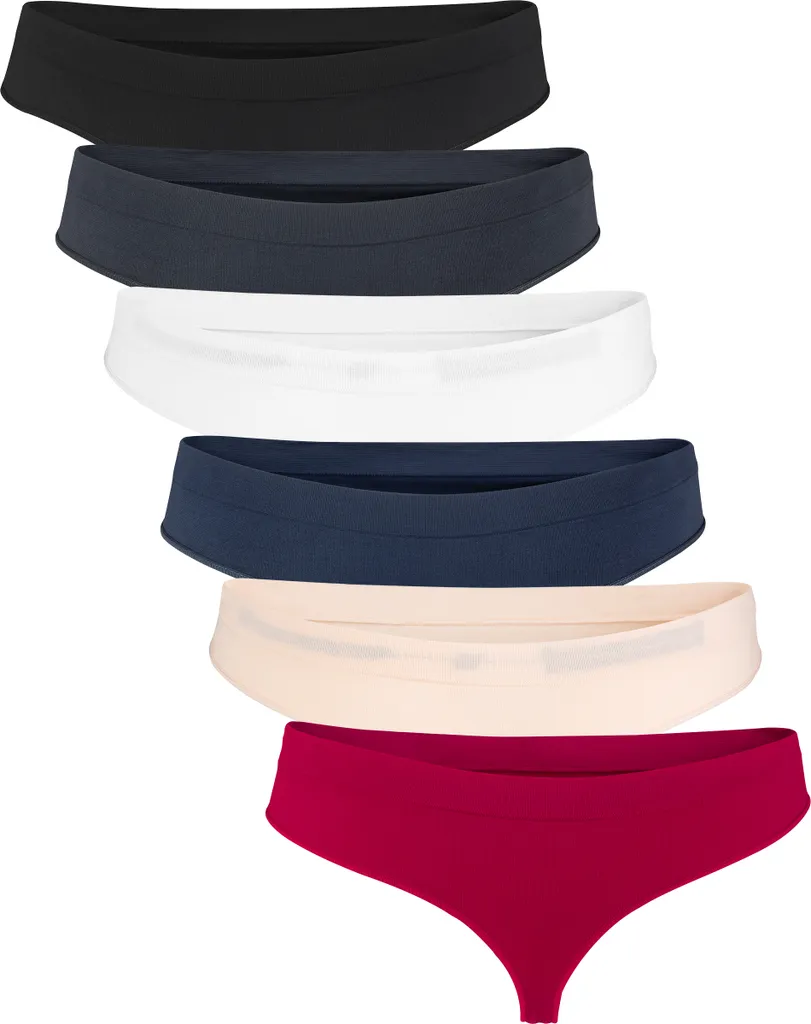 6er-Set Nahtlose Damen-Strings In Verschiedenen Y Farben 4 6er-Set Nahtlose Damen-Strings In Verschiedenen Y Farben – Bild 2