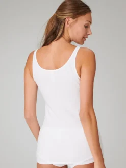 SCHIESSER Damen Trägertop, 2er Pack - Single Jersey, Serie 95/5, Uni Weiß 3XL -Günstiges Mode Wucht Geschäft d418ae8cd3d73d4946999a8353d49f68