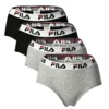 FILA Damen Hipster - 4er Pack Slip, Logo-Bund, Baumwolle Stretch, Einfarbig Schwarz/Grau L -Günstiges Mode Wucht Geschäft d5797c13bf7f3d803190658352e49c08