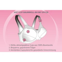Exquisite Form Fully Damen BH - Soft Cup Baumwoll-BH Mit Spitze BH Ohne Bügel (80-100 B / 80-110 C-F / 80-105 G) Bügelloser BH Große Größen BH, Farbe:Weiß (WH), Größe:105D 13 Exquisite Form Fully Damen BH - Soft Cup Baumwoll-BH Mit Spitze BH Ohne Bügel (80-100 B / 80-110 C-F / 80-105 G) Bügelloser BH Große Größen BH, Farbe:Weiß (WH), Größe:105D -Günstiges Mode Wucht Geschäft d6a38d9e2fcd5284925ca6c6003eab27