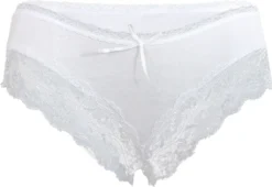 Fabio Farini 6er Set Damen Panty Hipster Mit Feinem Spitzenbesatz An Bein Und Taille, Größe:42, Farbe:2x Schwarz/2x Weiß/2x Beere -Günstiges Mode Wucht Geschäft d868684cb5a8626515d302c677efef84