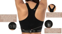 Paolo Renzo Damen Bustier SPORT LINE 6 Stück - Baumwoll Bustier - Sport Bustier - Größe XL - Schwarz -Günstiges Mode Wucht Geschäft d8cae9e04f59b7931f153e0320b4dedc 2