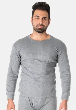 Thermounterhemd Herren 3er Pack | Thermo Unterhemd Mit Innenfleece | 3 Stück Langarm Thermohemden - Grau - 8/XXL -Günstiges Mode Wucht Geschäft da14963d67b267858cd204886b83d5c9