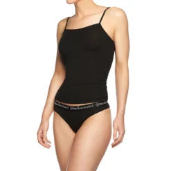 Bamboo Basics Damen String EMMA, 3er Pack - Logo-Bund, Atmungsaktiv, Single Jersey Schwarz XL -Günstiges Mode Wucht Geschäft dc585707976eefbc9797dc108d5c96ca