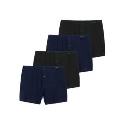 SCHIESSER Herren Boxershorts 2er Pack - Shorts, Single Jersey, Unifarbig, S-4XL Schwarz/Blau L -Günstiges Mode Wucht Geschäft dcb8b7d35bf2534d1c3da9198b240ff5
