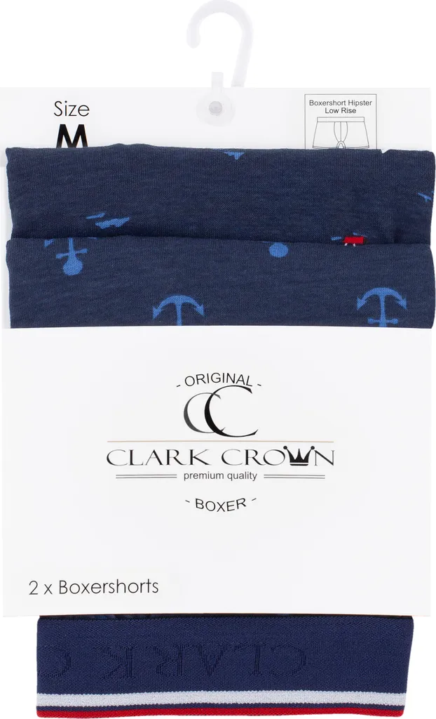 Clark Crown® Boxershorts 2er Pack Maritim XL 5 Clark Crown® Boxershorts 2er Pack Maritim XL – Bild 3