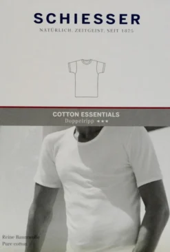 SCHIESSER 1/2 Arm Unterhemd Herren Essentials Baumwolle Doppelripp -Günstiges Mode Wucht Geschäft e5321db197560b28ba7e6eff40524371