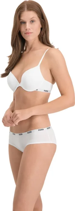 PUMA Damen Iconic Hipster, 3er Pack - Soft Baumwolle Stretch Weiß M -Günstiges Mode Wucht Geschäft e5e8c0dc47dbbc688ca251699a7c0ce4