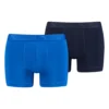 PUMA SPORT MICROFIBER BOXER 2P Blue Combo L