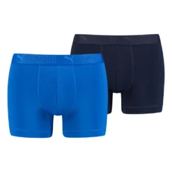PUMA SPORT MICROFIBER BOXER 2P Blue Combo L