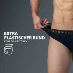 Burnell & Son 6er Pack - Basic Slip / Unterhose Perfekte Passform, Extra Elastischer Bund, Doppelvernähung Im Hüftbereich -Günstiges Mode Wucht Geschäft e8f388a0cf810b061a12004639763363