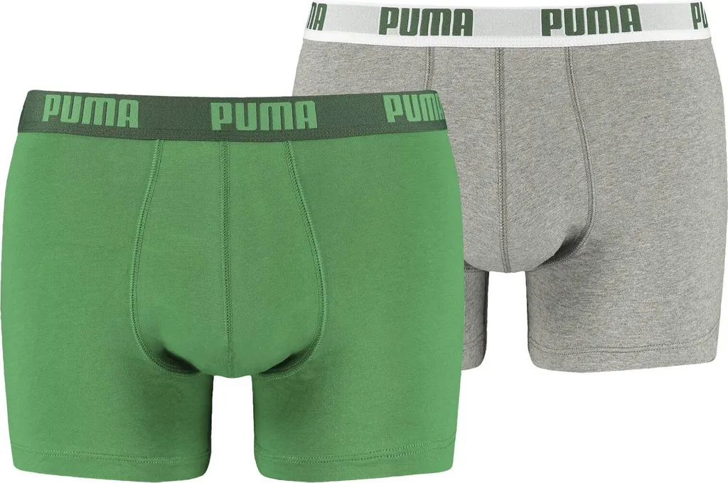 PUMA BASIC BOXER 2P Intense Blue / Grey Mélange XL 5 PUMA BASIC BOXER 2P Intense Blue / Grey Mélange XL – Bild 3
