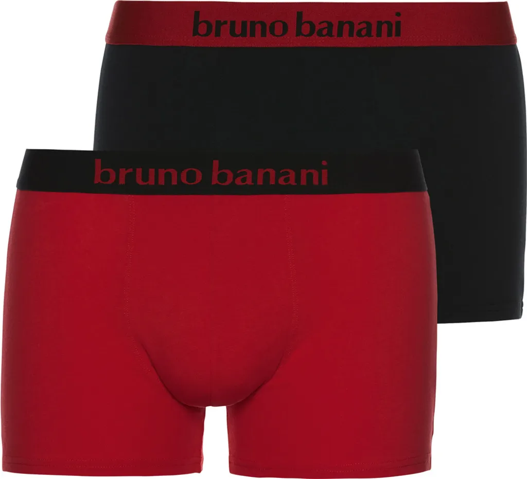Bruno Banani Herren Boxershorts, 2er Pack - Flowing, Baumwolle Rot M (Medium) 3 Bruno Banani Herren Boxershorts, 2er Pack - Flowing, Baumwolle Rot M (Medium)