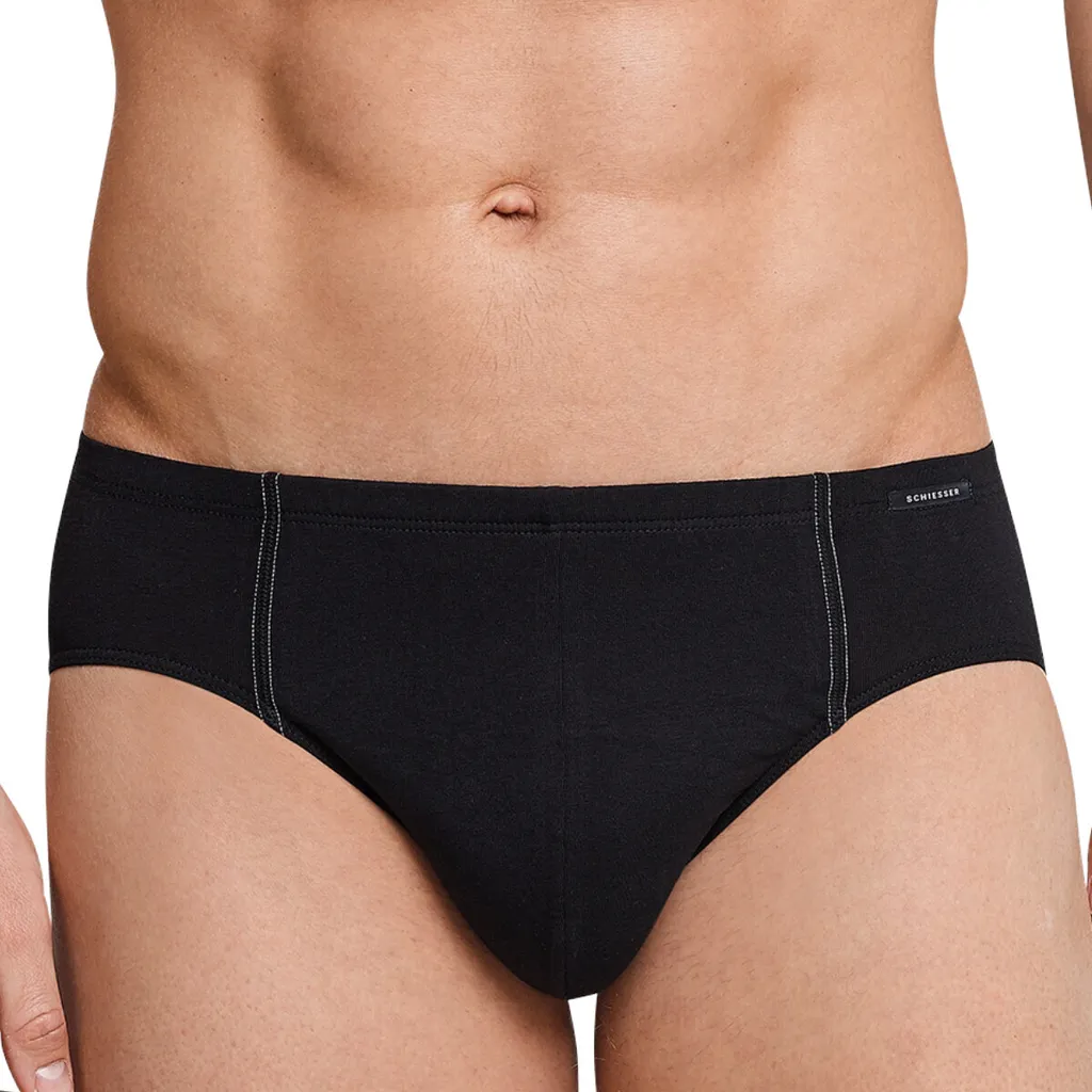 SCHIESSER Essential Herren Slips Supermini 3er Pack Uni Schwarz Größe 6 (Gr. L) 13 SCHIESSER Essential Herren Slips Supermini 3er Pack Uni Schwarz Größe 6 (Gr. L) – Bild 11