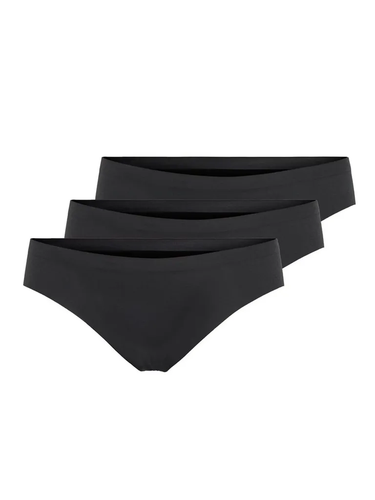 ONLY Damen Slip Nahtlos 3-er Pack Low Rise Taillen Unterhosen Unterwäsche Panties ONLTRACY, Farben:Schwarz, Größe:XS 5 ONLY Damen Slip Nahtlos 3-er Pack Low Rise Taillen Unterhosen Unterwäsche Panties ONLTRACY, Farben:Schwarz, Größe:XS – Bild 3