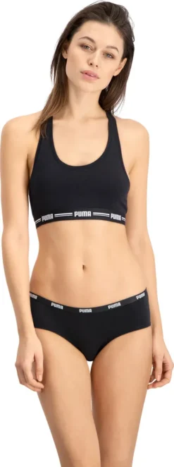 PUMA Damen Iconic Hipster, 3er Pack - Soft Baumwolle Stretch Schwarz XS -Günstiges Mode Wucht Geschäft eeae8f50fdf7a3e0a92b21f974021a41