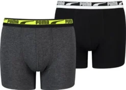 PUMA Jungen Kinder Boxershorts Unterhosen 2er Pack Black Combo NEU