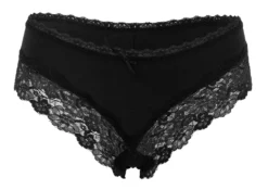 Fabio Farini 6er Set Damen Panty Hipster Mit Feinem Spitzenbesatz An Bein Und Taille, Größe:42, Farbe:2x Schwarz/2x Weiß/2x Beere -Günstiges Mode Wucht Geschäft f1d1d726a024aca54525abbb57b4fee2