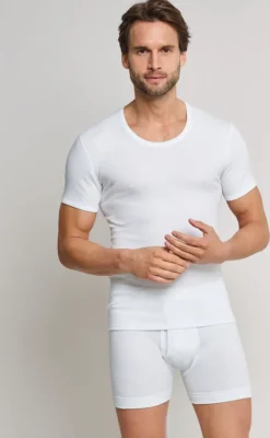 SCHIESSER 1/2 Arm Unterhemd Herren Essentials Baumwolle Doppelripp -Günstiges Mode Wucht Geschäft f1d456da0563130c733bee4d093a7e22