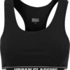 Urban Classics Damen Sport-BH Logo Bra TB1490 Schwarz Black 3XL -Günstiges Mode Wucht Geschäft f26f5dc1eae5def964a4319be6311b2e