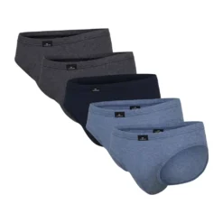 Götzburg Herren Briefs 5er Pack - Single Jersey, Unterwäsche Set, Baumwolle Stretch Blau/Grau L -Günstiges Mode Wucht Geschäft fa01257c1c8d80396bc84c8718287339