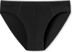 SCHIESSER Herren Supermini-Slip - Serie "95/5", Organic Baumwolle, Uni, S-4XL Schwarz 8 (XXL)